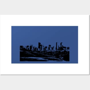 Denver Cityscape Art Print Posters and Art